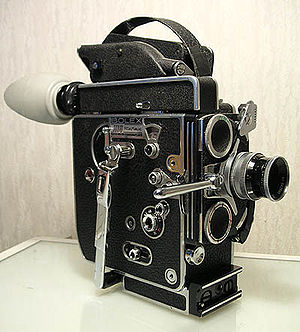 A 16 mm spring-wound Bolex H16 Reflex camera, ...