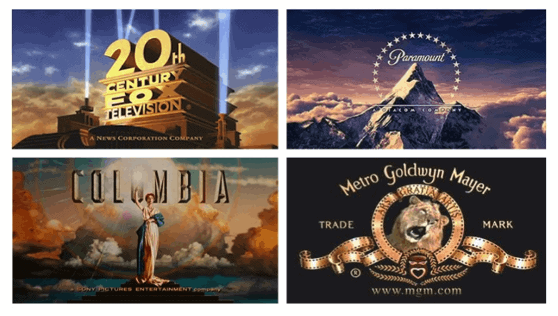 Examples of famous film logos